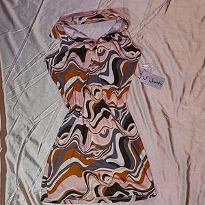 70s Collared Bodycon Dress